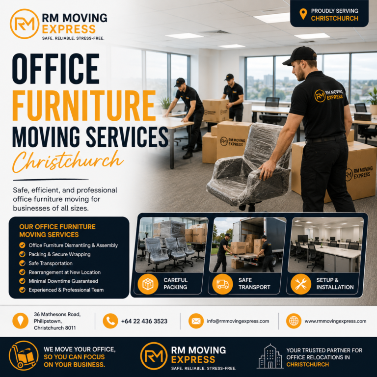 Office Furniture Moving Services Christchurch