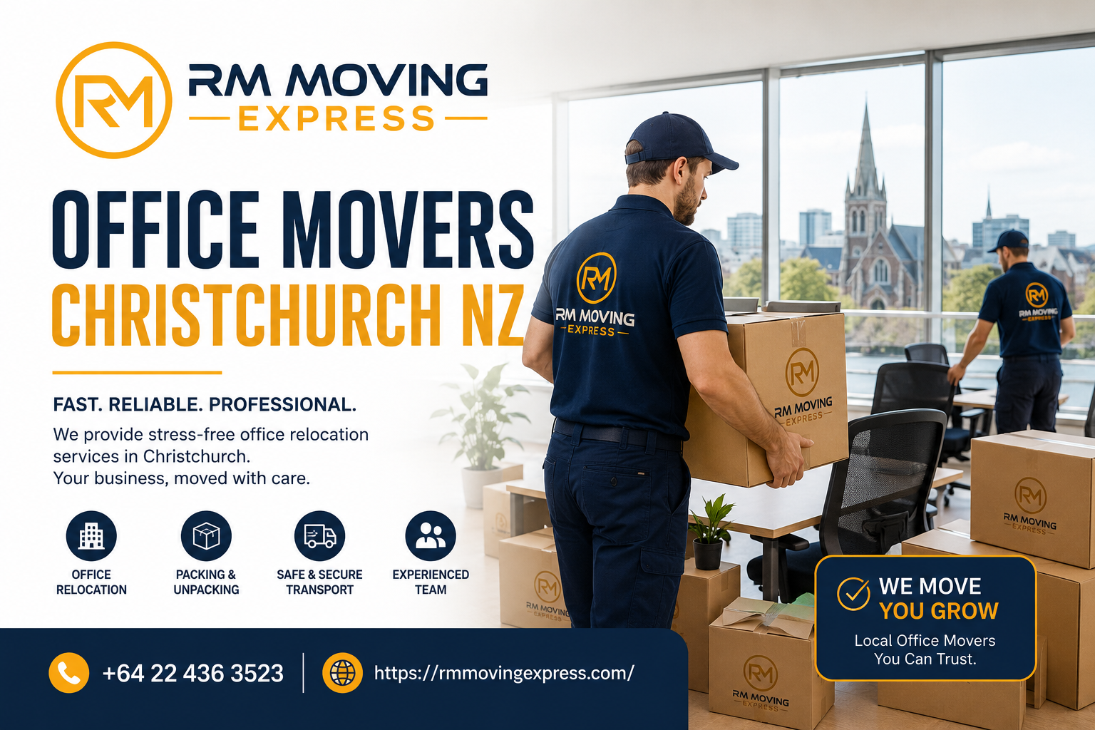 Office Movers Christchurch NZ - RM Moving Express