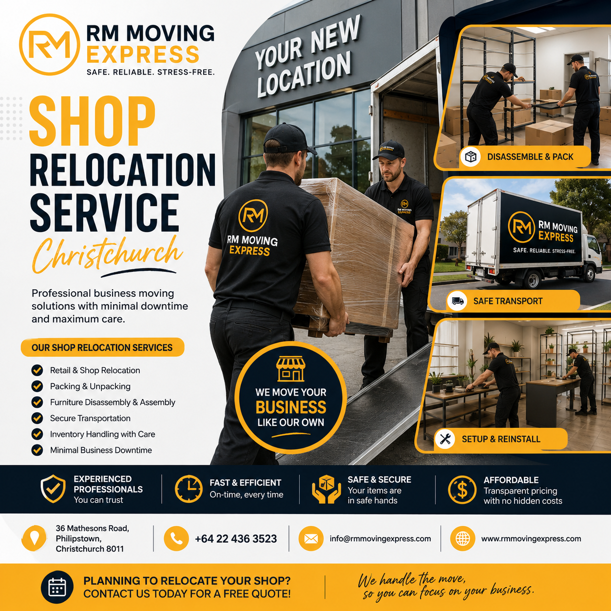 Shop Relocation Service Christchurch