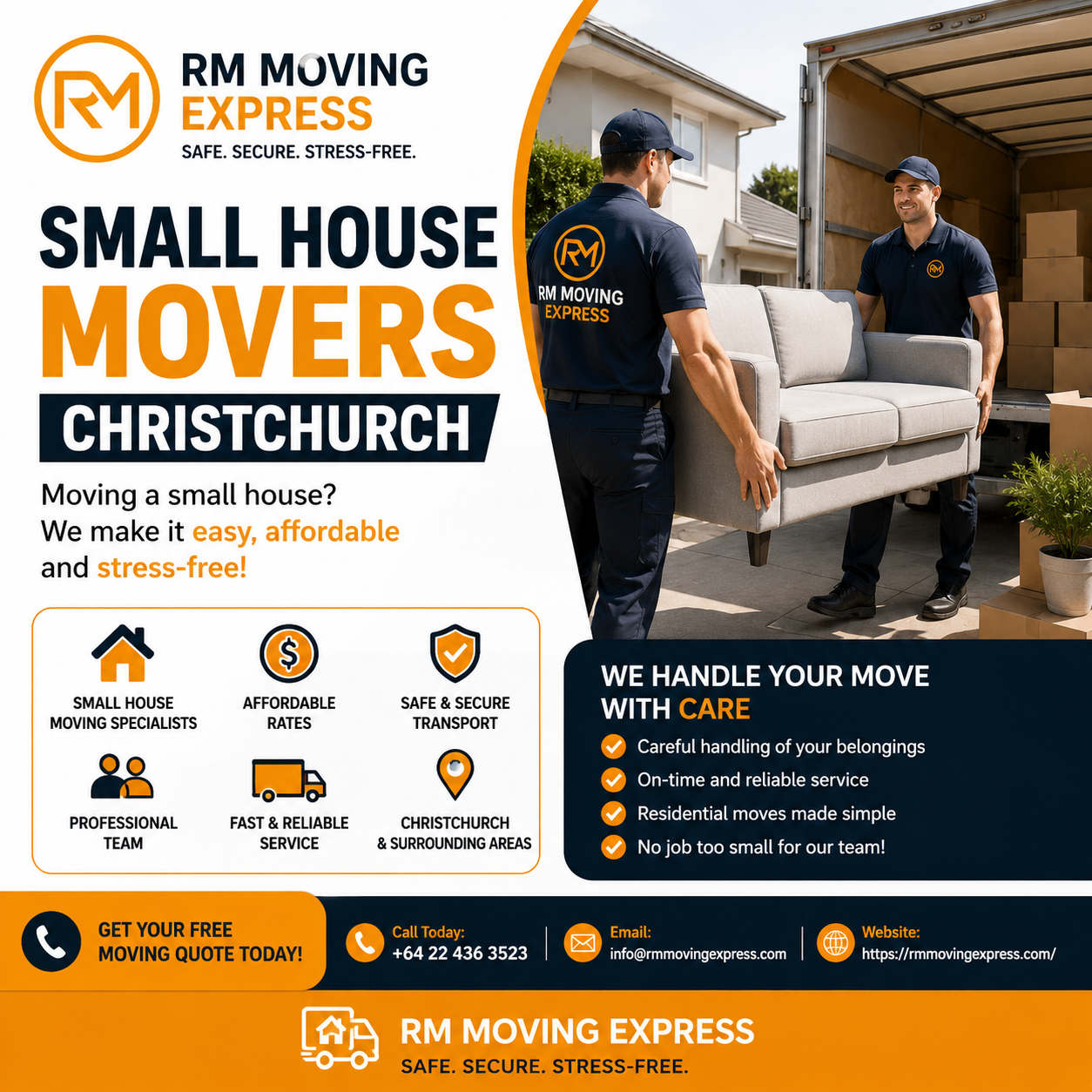 Small House Movers Christchurch - RM Moving Express