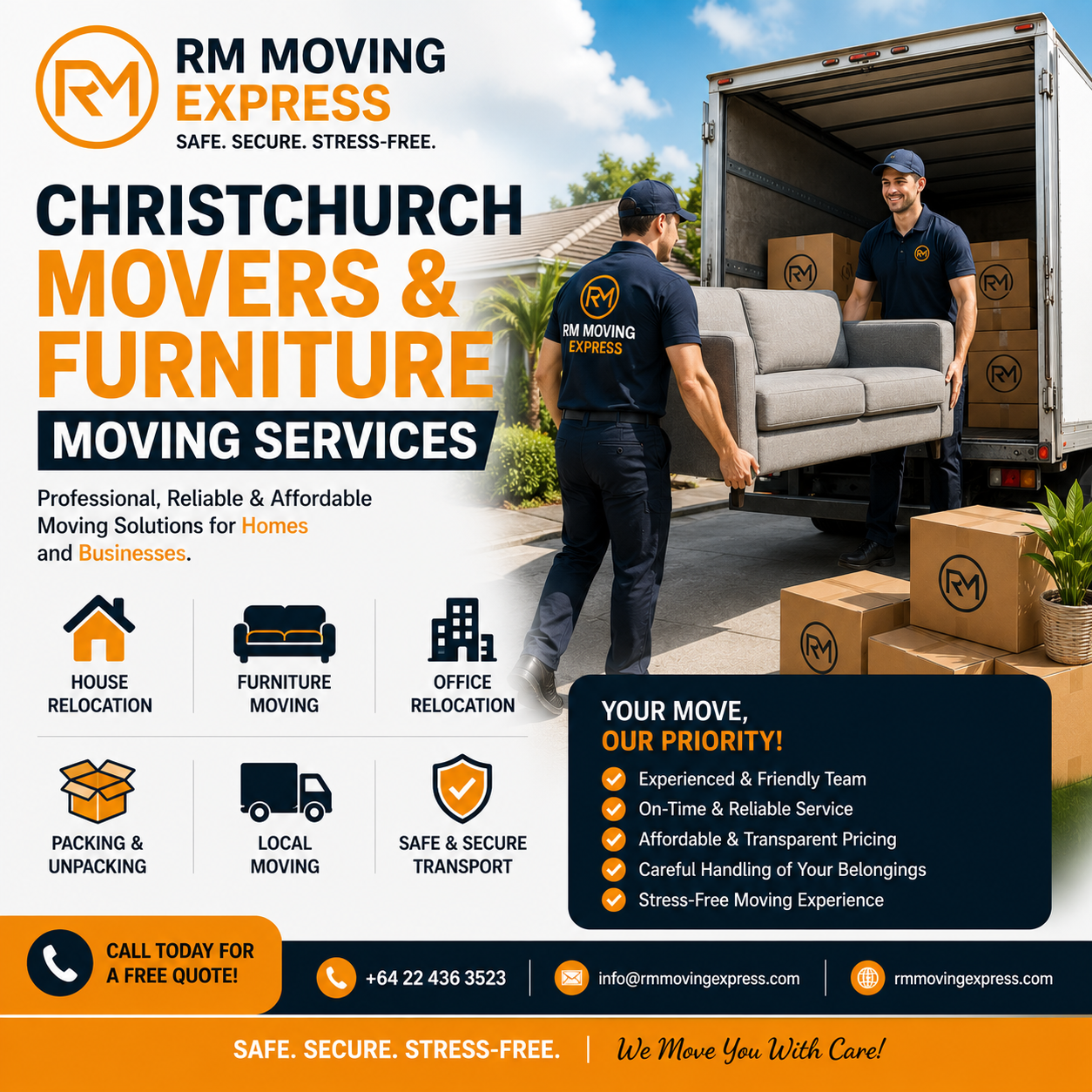 Christchurch Movers & Furniture Moving Services
